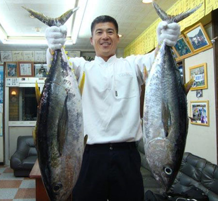丸銀釣りセンター プロ野球選手の城島さん
