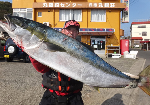 丸銀釣りセンター 大物釣果 ヒラマサ